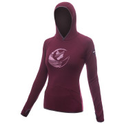 Damen-Sweatshirt Sensor Merino Upper Fox lila Port Red