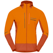 Herren-Sweatshirt Norrona senja Alpha90 Hood orange Exuberance