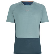Herren-Funktionsshirt Icebreaker M Mer 125 ZoneKnit SS Crewe blau ABYSS/BLUE ASH/CB
