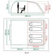 Familienzelt Coleman Vespucci 4