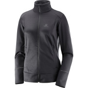 Damen-Sweatshirt Salomon Discovery Fz W schwarz Black/Heather