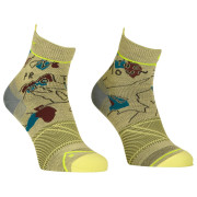 Herrensocken Ortovox Alpine Light Quarter Socks M grün wabisabi