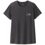 Damen-T-Shirt Patagonia Women's Capilene® Cool Trail Shirt - Stratapeaks schwarz Ink Black