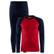 Herren-Set Craft Core Warm Baselayer rot/blau BlazeLychee