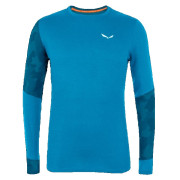 Herren-T-Shirt Salewa Cristallo Warm Amr M L/S Tee. blau CloisonneBlue