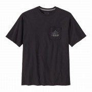 Herren-T-Shirt Patagonia M's Chouinard Crest Pocket Responsibili-Tee schwarz Ink Black