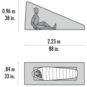 Ultraleichtes Zelt MSR Thru-Hiker Mesh House 1