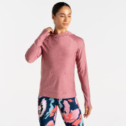 Damen-T-Shirt Dare 2b Sprint Cty Hoodie weiß/rosa Lilas Marl