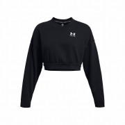 Damen-Sweatshirt Under Armour Rival Terry OS Crop Crw schwarz Black/White