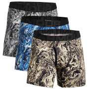 Herren-Boxershorts Under Armour CC 6in Novelty 3 Pack grau/blau White / Stone / Halo Gray