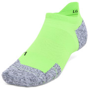 Socken Under Armour AD Run Cushion 1pk NS Tab grün Hyper Green / Hyper Green / Reflective