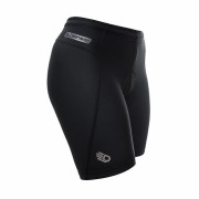 Damen-Radhose Sensor Cyklo Entry True Black schwarz
