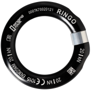 Aluminiumring Singing Rock Ringo schwarz