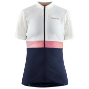 Damen-Radtrikot Craft CORE Endur weiß/blau Whisper/Blaze