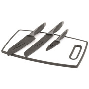 Schneidebrett und Messer Outwell Caldas Knife Set 2023 grau