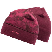 Mütze Devold Kvitegga Beanie weinfarbe Beetroot