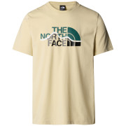 Herren-T-Shirt The North Face M S/S Mountain Line Tee beige/grün Gravel