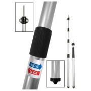 Teleskopische Zeltstange Bo-Camp Telescopic 83 - 230 cm silber Zilver