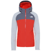 Damenjacke The North Face Stratos rot/grau Vanadisgry/Meldgrey/Flare