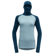 Damen-Funktionsshirt Devold Expedition Arctic Woman Hoodie blau/grau Flood/Cameo