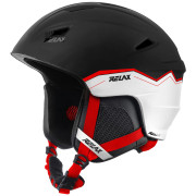 Skihelm Relax Wild schwarz/weiß MattBlackWhiteRed