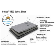 Seitenplane Outwell Air Shelter Side Wall zipper