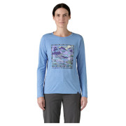 Damen-T-Shirt Patagonia W's L/S Cap Cool Daily Graphic Shirt - Lands