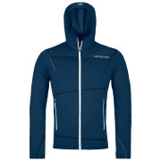 Herren Funktions-Sweatshirt Ortovox Fleece Light Hoody M dunkelblau deep ocean