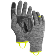 Herrenhandschuh Ortovox Fleece Light Glove M grau/schwarz Black Steel Blend