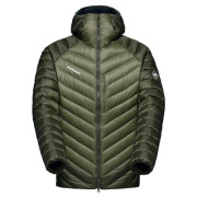 Herren-Daunenjacke Mammut Broad Peak IN Hooded Jacket Men dunkelgrün marsh-dark marsh