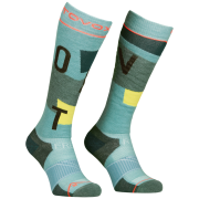 Damen-Kniestrümpfe Ortovox Freeride Long Socks Cozy Women's hellblau Ice Waterfall