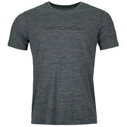 Herren-T-Shirt Ortovox 150 Cool Brand Ts M schwarz/grau black steel blend