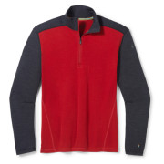 Herren-Funktionsshirt Smartwool M Classic Thermal Merino BL 1/4 ZB rot/schwarz rhythmic red