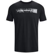 Herren-T-Shirt Under Armour Camo Chest Stripe SS schwarz/weiß Black / / White