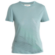 Damen-Funktionsshirt Icebreaker Women Merino Core SS Tee Plume hellblau Cloud Ray