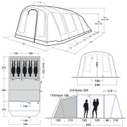 Aufblaszelt Outwell Stonehill 5 Air