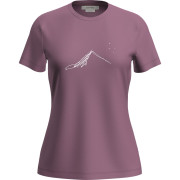 Damen-T-Shirt Icebreaker W Mer 150 Tech Lite SS T South Const rosa Deco