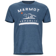 Herren-T-Shirt Marmot Marmot Republic Tee SS blau NavyHeather
