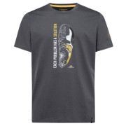 Herren-T-Shirt La Sportiva Solution T-Shirt M grau Carbon/Yellow