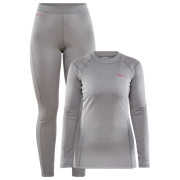 Damenset Craft Core Warm Baselayer hellgrau Monument