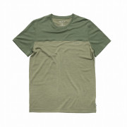 Herren-T-Shirt Devold Classic Linear Tee Man grün FOREST/LICHEN