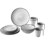 Geschirrset Brunner Tivoli Lunch Box weiß/schwarz