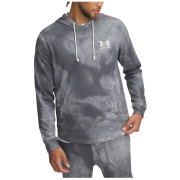 Herren-Sweatshirt Under Armour Rival Terry AOP Hood Q1 grau Castlerock / / Onyx White