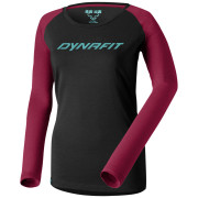 Damen-T-Shirt Dynafit 24/7 W L/S Tee rot/schwarz black out BEET RED/6210