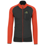 Herren-Sweatshirt Karpos Odle Fleece orange/schwarz Black Sand/Spicy Orange