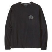 Herren-T-Shirt Patagonia M's L/S Chouinard Crest Responsibili-Tee schwarz Black