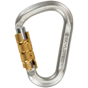 Karabiner Skylotec Snappy Steel TG (triplex gate) hellgrau No colour
