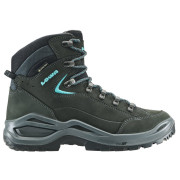 Damen Wanderschuhe Lowa Renegade Evo Gtx Mid Ws grau asphalt/turquoise