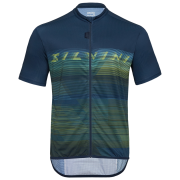 Herren Radtrikot Silvini Turano blau/grün navy-lime