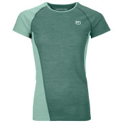 Damen-Funktionsshirt Ortovox 120 Cool Tec Fast Upward Ts W blau/grün arctic grey